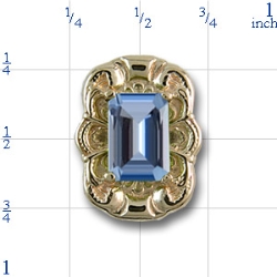 80969 Aquamarine Bracelet Slide 
